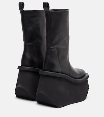 Factory leather platform ankle boots | Rick Owens