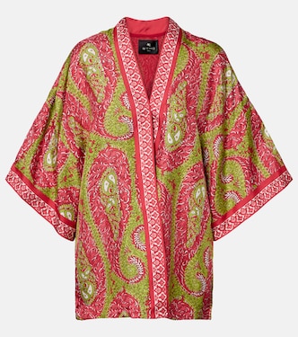 Abrigo envolvente de seda estampado | Etro
