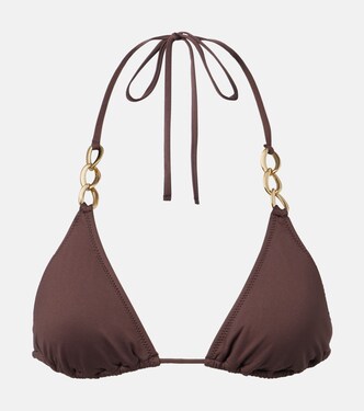 Chain-detail bikini top | Melissa Odabash
