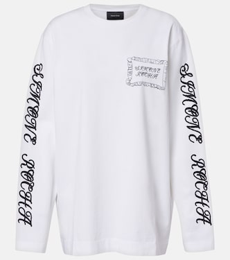 Printed cotton jersey top | Simone Rocha