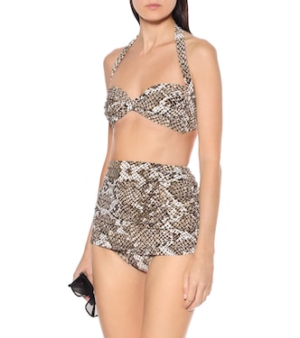 Slip bikini Bill a stampa pitonata | Norma Kamali