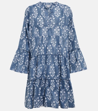 Floral cotton-blend minidress | Juliet Dunn