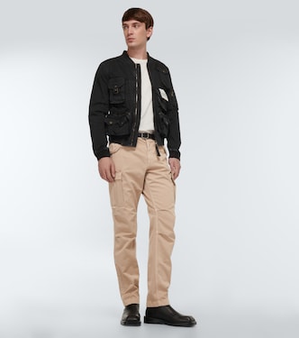Pantalones cargo de algodón teñido en prenda | Dolce&Gabbana