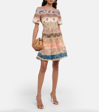 Bedrucktes Minikleid Devi Spliced | Zimmermann