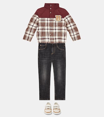Jeans slim in cotone | Brunello Cucinelli Kids