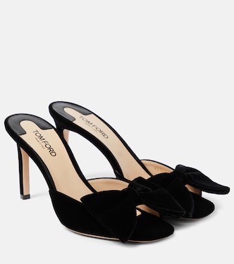 Pantoletten Brigitte 85 aus Samt | Tom Ford