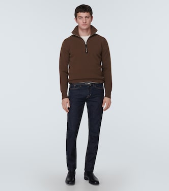 Wool-blend half-zip sweater | Tom Ford