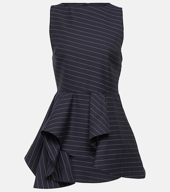 Peplum wool-blend top | JW Anderson