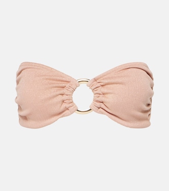 Carlotta ring-detail bandeau bikini top | Alexandra Miro