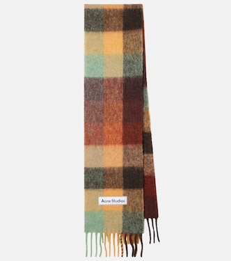 Sciarpa Vally in misto lana a quadri | Acne Studios