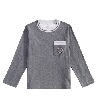 Camiseta de algodón estampada | Brunello Cucinelli Kids