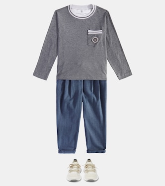 Camiseta de algodón estampada | Brunello Cucinelli Kids