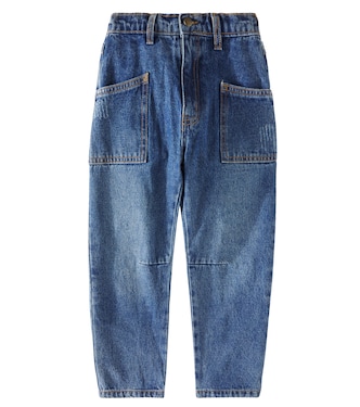 Jeans anchos de tiro medio | Rylee + Cru