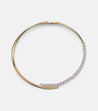 Halskette Golden Strada aus 18kt Weiß- und Gelbgold mit Diamanten | Yeprem