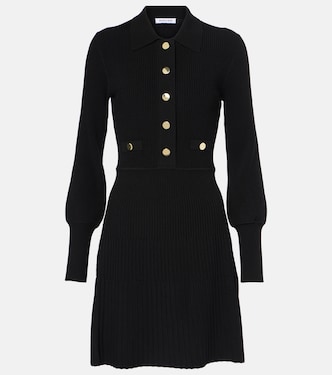 Vestido corto acanalado Lauper de punto | Veronica Beard