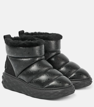 Xan shearling-lined leather snow boots | Jimmy Choo