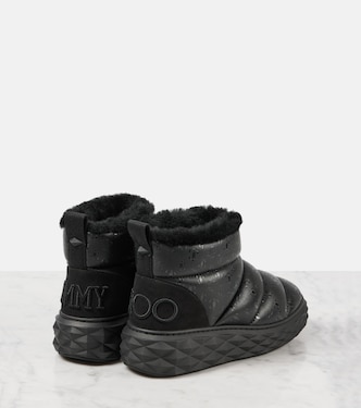 Botas de nieve Xan de piel con borrego | Jimmy Choo