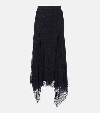 Falda midi con glitter y Monogram 72 | Givenchy