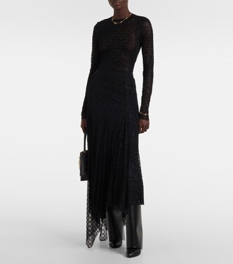 Jupe midi Monogram 72 Glitter | Givenchy