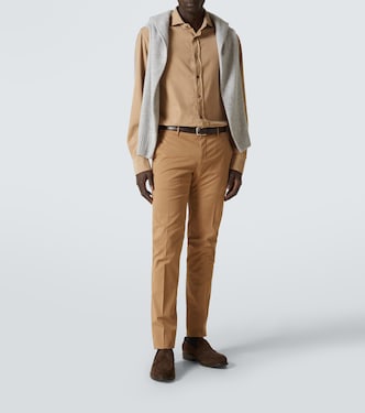 Pantaloni chino in misto cotone | Incotex