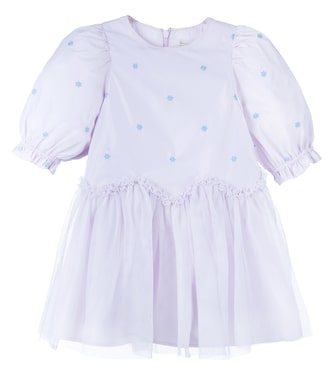 Besticktes Kleid mit Tüll | Stella McCartney Kids
