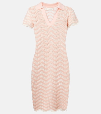 Coco striped cotton-blend minidress | Bananhot