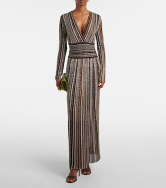 Sequined striped gown | Missoni