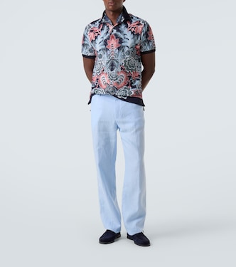 Paisley cotton piqué polo shirt | Etro