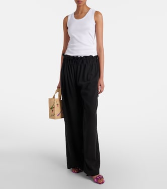 Pantaloni a gamba larga e vita media | Loewe