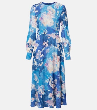 Floral satin cocktail dress | Erdem