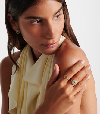 Ring aus 14kt Gebgold mit Amethyst | Mateo