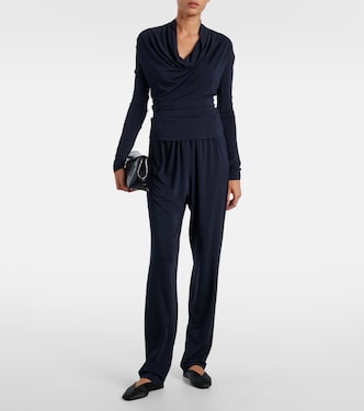 Fina draped jersey top | Tove