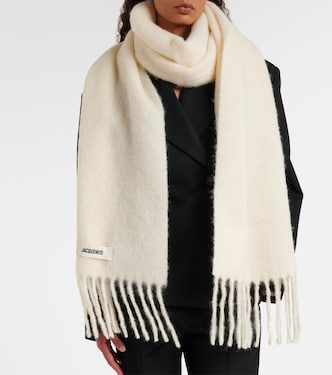 Écharpe Carro en alpaga, mohair et laine mélangés | Jacquemus