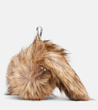Verziertes Münzetui aus Faux Fur | Simone Rocha