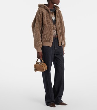 Shearling and cashmere jacket | Brunello Cucinelli