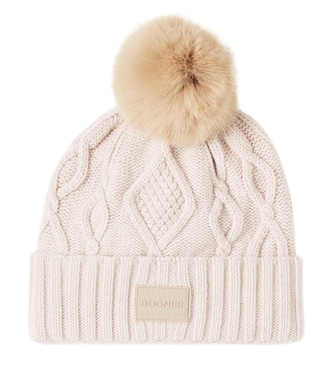 Berretto Finja in maglia a trecce con logo | Bogner Kids