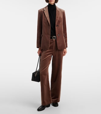Pantaloni a gamba larga in velluto di cotone | 'S Max Mara