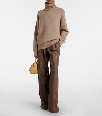 Jersey de cuello alto Oversize Xtra de cachemir | Extreme Cashmere