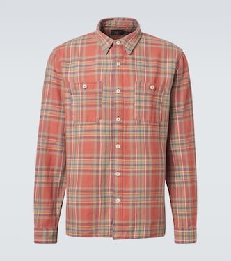 Cameron plaid cotton twill shirt | RRL