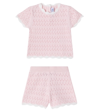 Baby - Top e shorts in cotone lavorato a maglia | Tartine et Chocolat