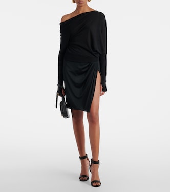 Pullover in cashmere e seta con scollo bardot | Tom Ford