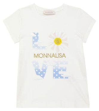 T-shirt in misto cotone con stampa | Monnalisa