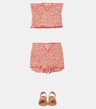 Floral shorts | Poupette St Barth Kids