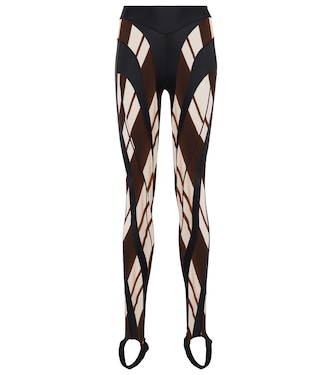 Leggings de punto fino con paneles | Mugler