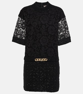Robe VLogo Chain en dentelle | Valentino
