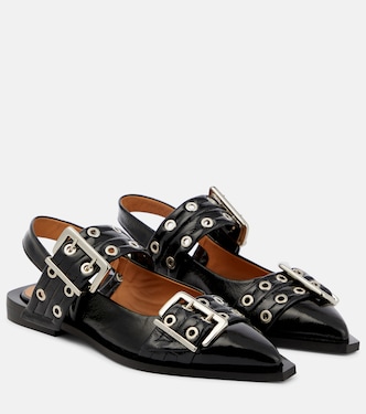 Ballerine slingback in similpelle | Ganni