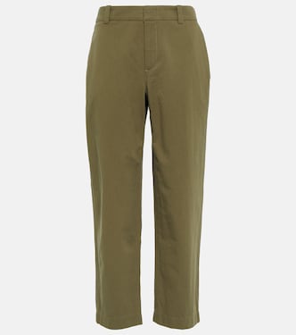 Pantaloni a vita cropped in cotone | Vince
