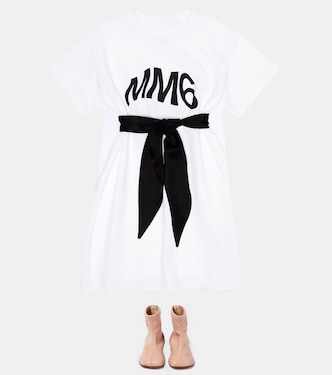 Bottines en cuir à logo | MM6 Maison Margiela Kids