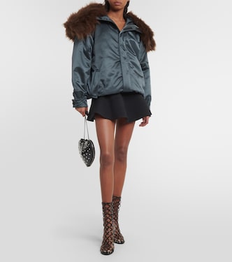 Bomberjacke mit Faux Fur | Alaïa