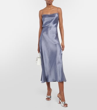 Satin and organza slip dress | Vince